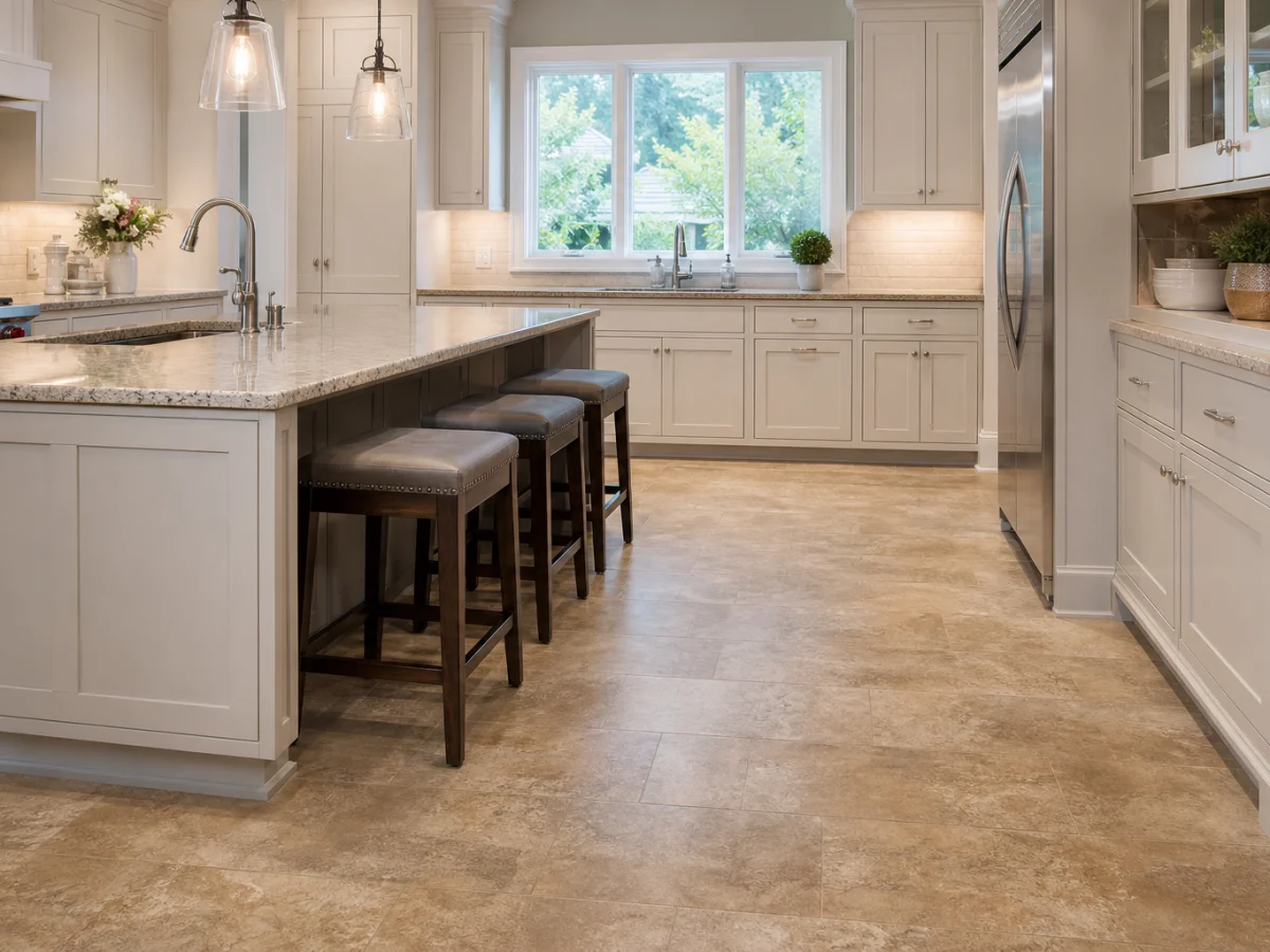 Fine Floor Stone на кухне