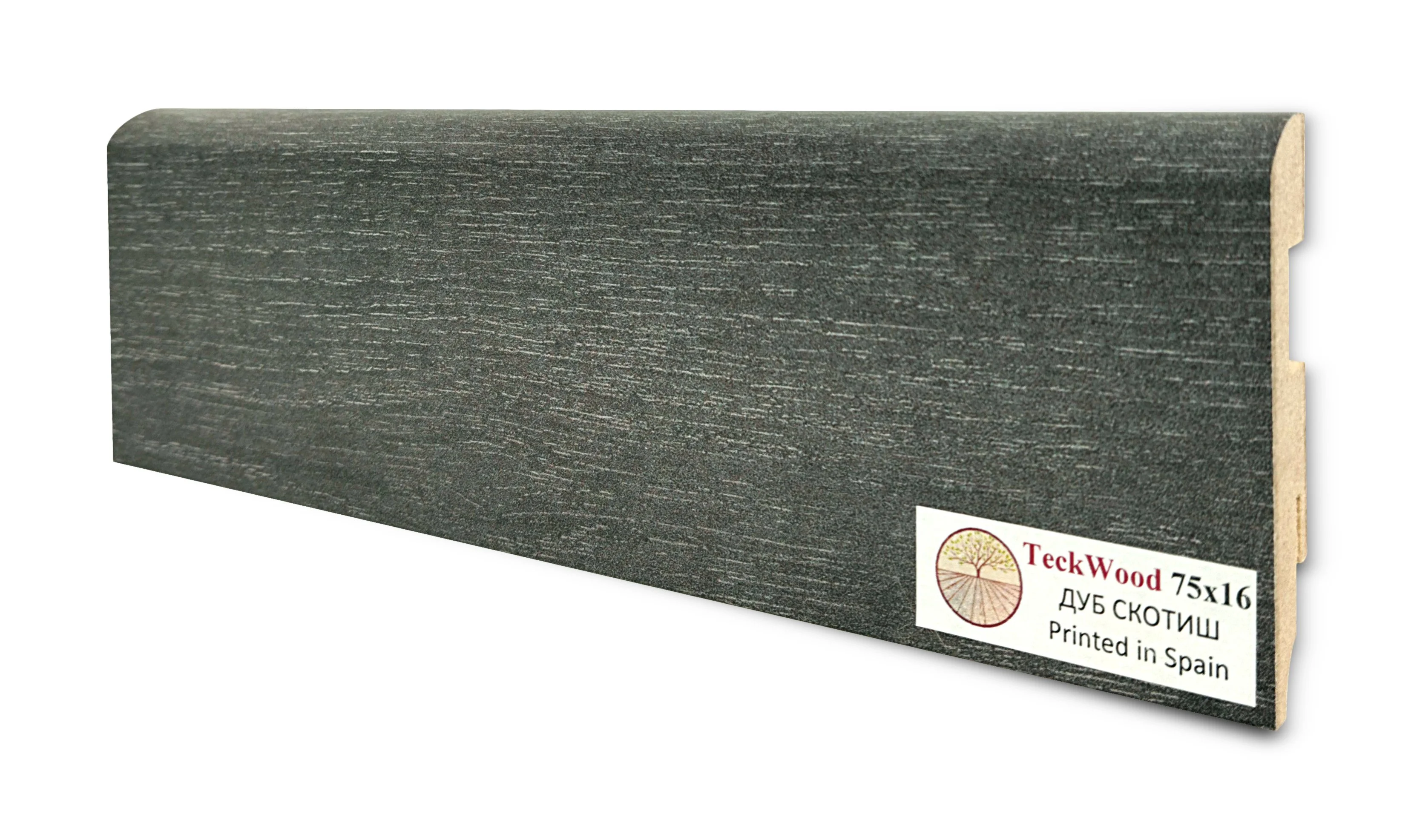Купить Плинтус Теквуд Дуб Скотиш (75*16) (Teckwood)  кл. от поставщика Консалт Паркет, детальное фото