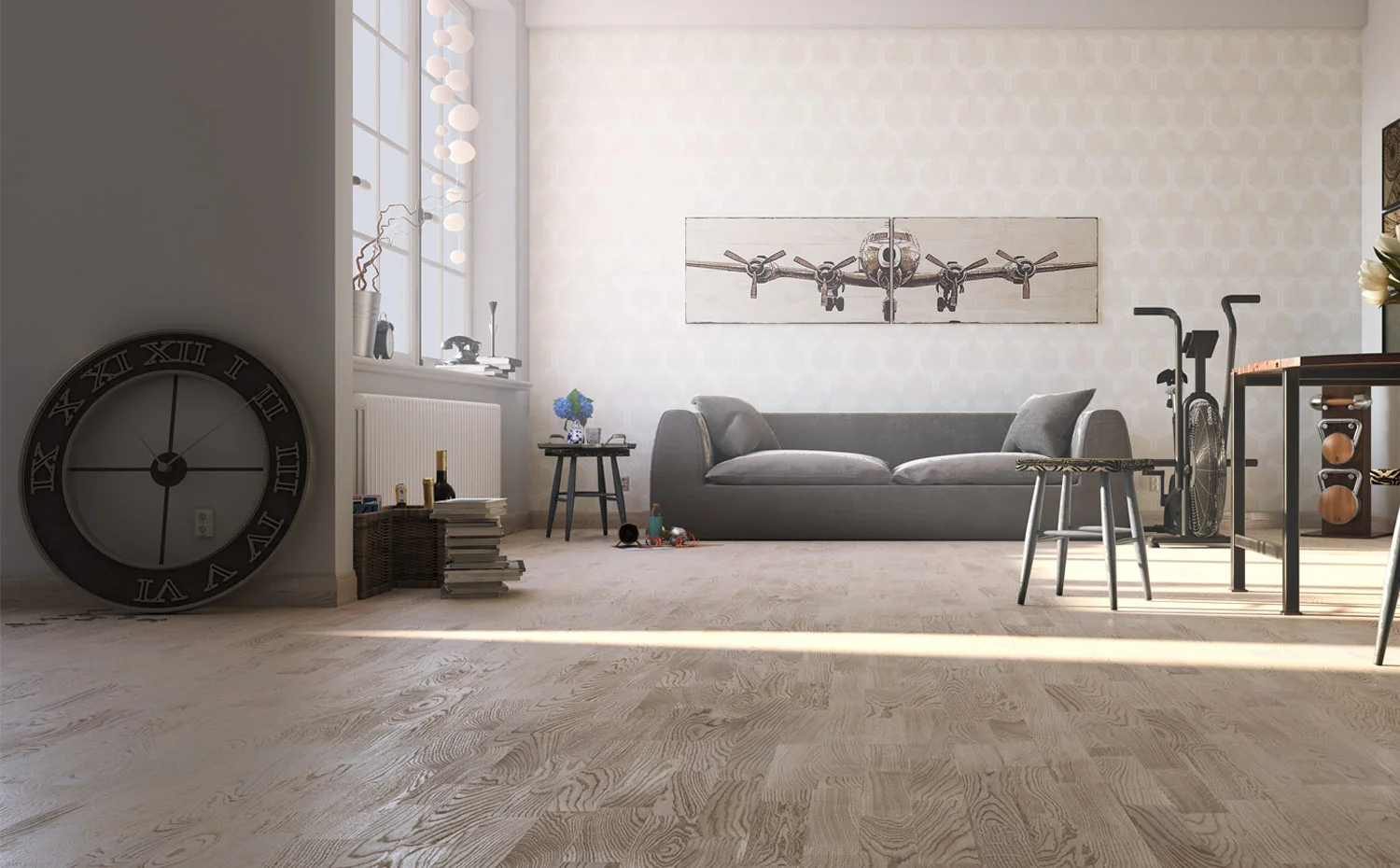 Купить Паркетная доска Поларвуд Классик Дуб Тундра Белый Матовый (Polarwood Classic Tundra White Matt)  кл. от поставщика Консалт Паркет, детальное фото