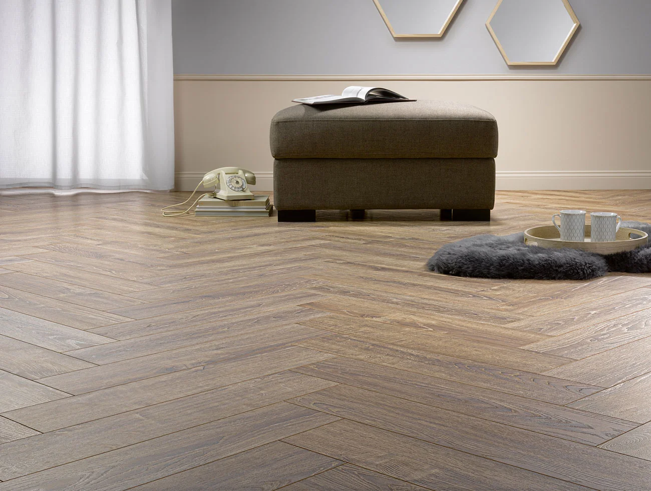 Ламинат Хомфлор Ёлочка 12 BR Балеарик Дуб (Homflor Herringbone Balearic oak) 33 кл. от поставщика Консалт Паркет, детальное фото