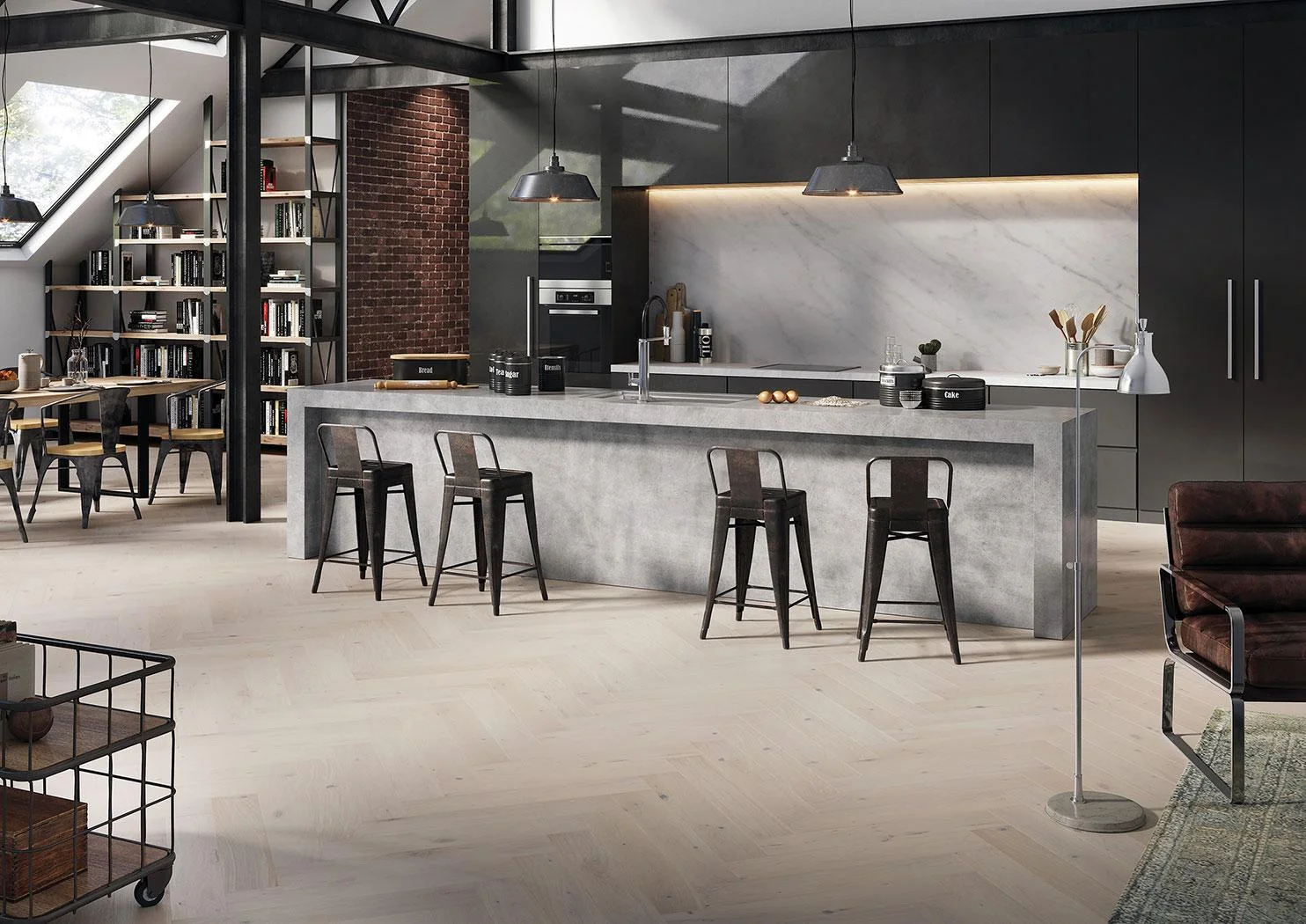Купить Паркетная доска Барлинек Пур Классико Лайн Дуб Капучино (Barlinek Pure Classico Line Cappuccino)  кл. от поставщика Консалт Паркет, детальное фото