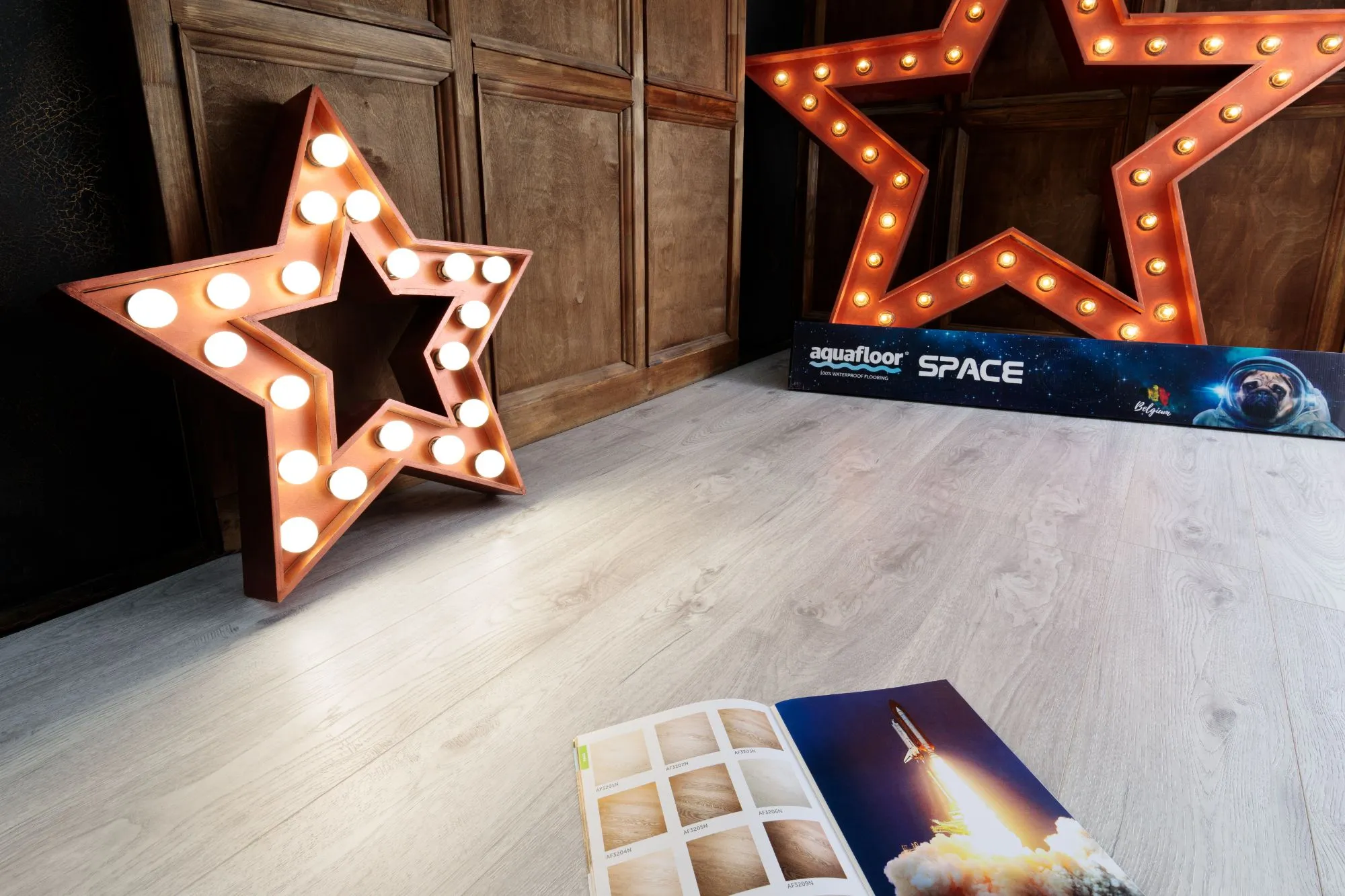 Кварц-винил (ПВХ плитка) Аквафлор Космос AF4032SPC (Aquafloor Space) 43 кл. от поставщика Консалт Паркет, детальное фото