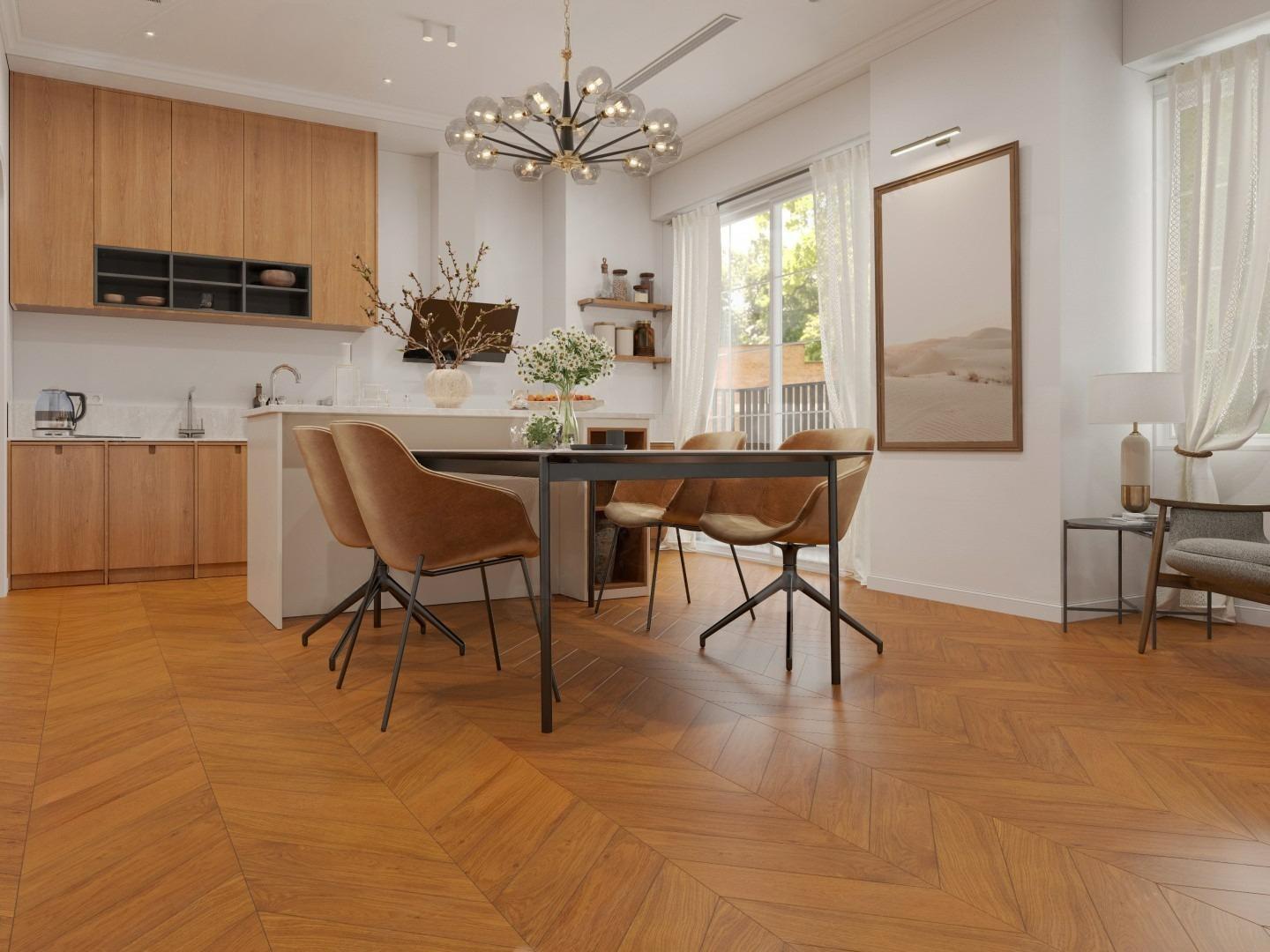 Купить Инженерная доска Alpine Floor Chateau Дуб Имбирный  кл. от поставщика Консалт Паркет, детальное фото