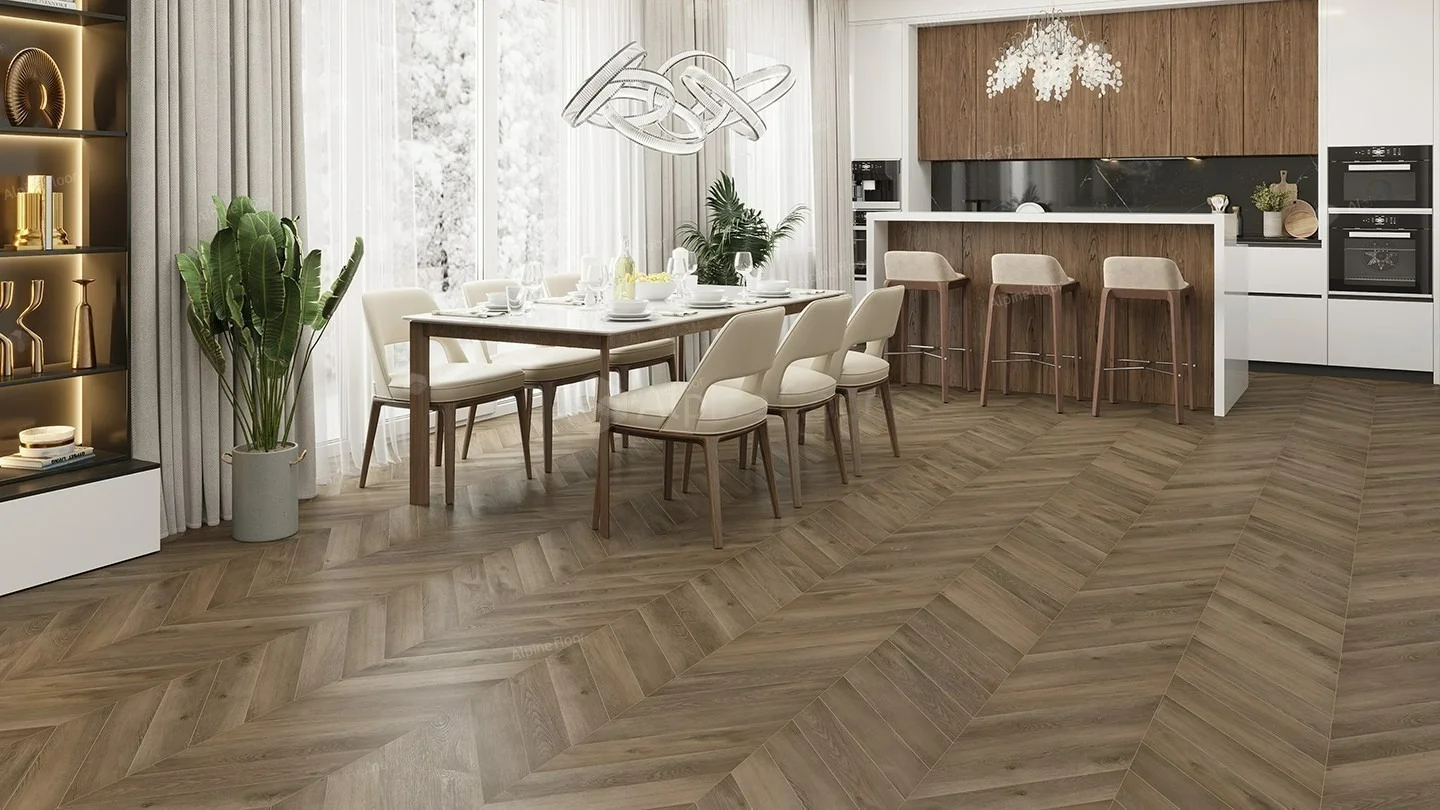 Кварц-винил (ПВХ плитка) Альпайн Флор Дуб Насыщенный Эко 18-4 (Alpine Floor ECO) 43 кл. от поставщика Консалт Паркет, детальное фото