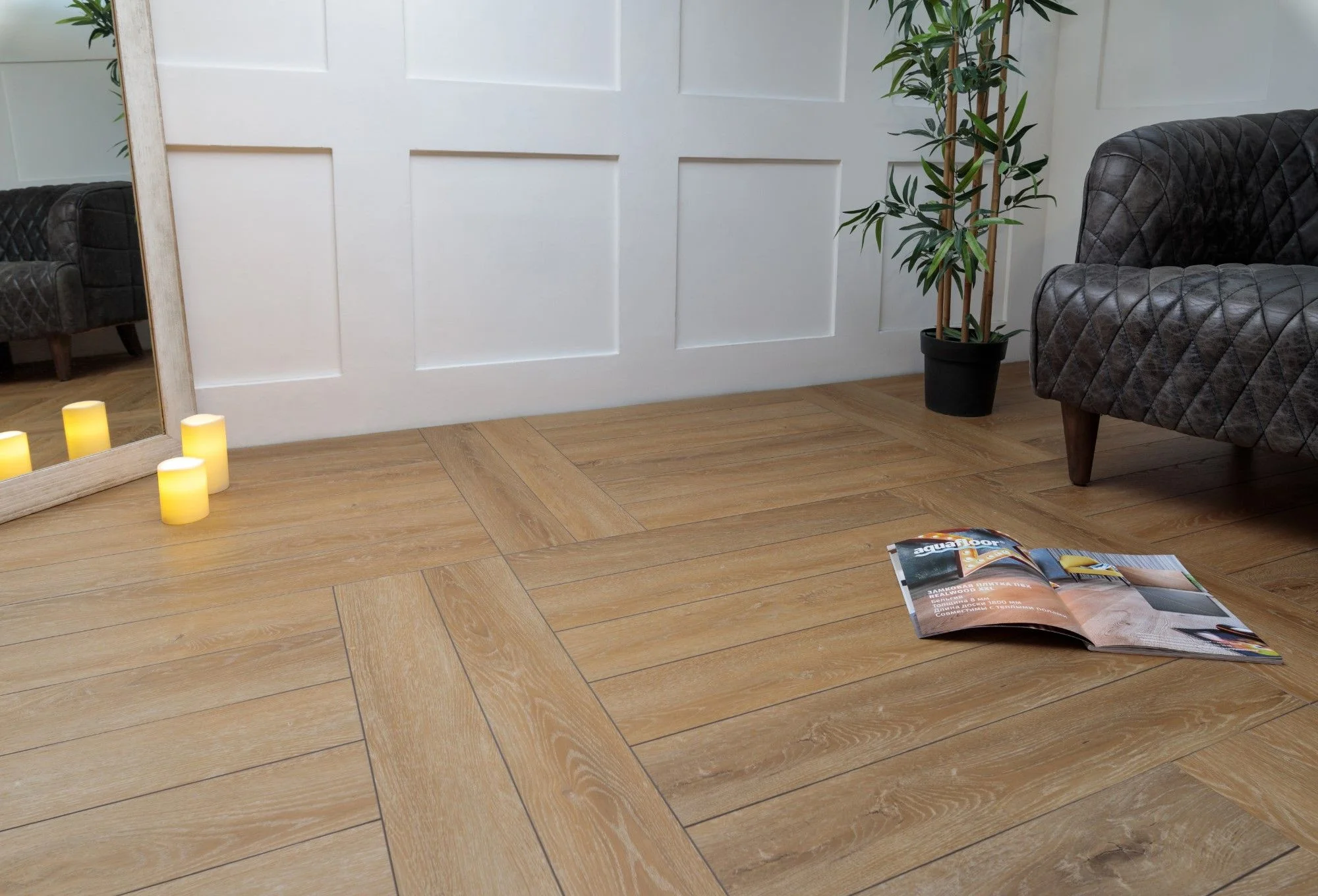 Кварц-винил (ПВХ плитка) Аквафлор Паркет Плюс AF6020PQ+ (Aquafloor Parquet Plus) 43 кл. от поставщика Консалт Паркет, детальное фото