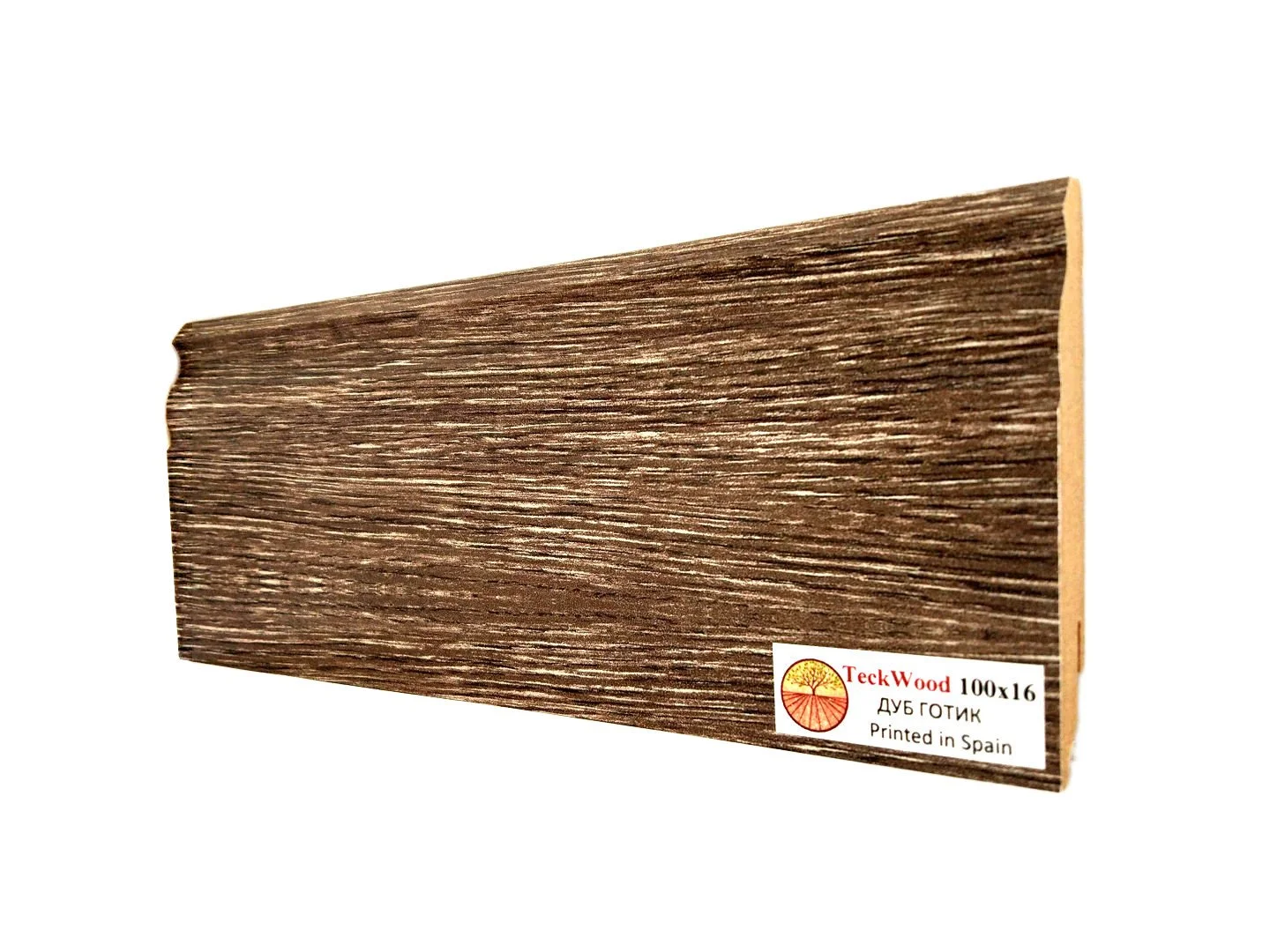 Купить Плинтус Теквуд Дуб Готик (100*16) (Teckwood)  кл. от поставщика Консалт Паркет, детальное фото