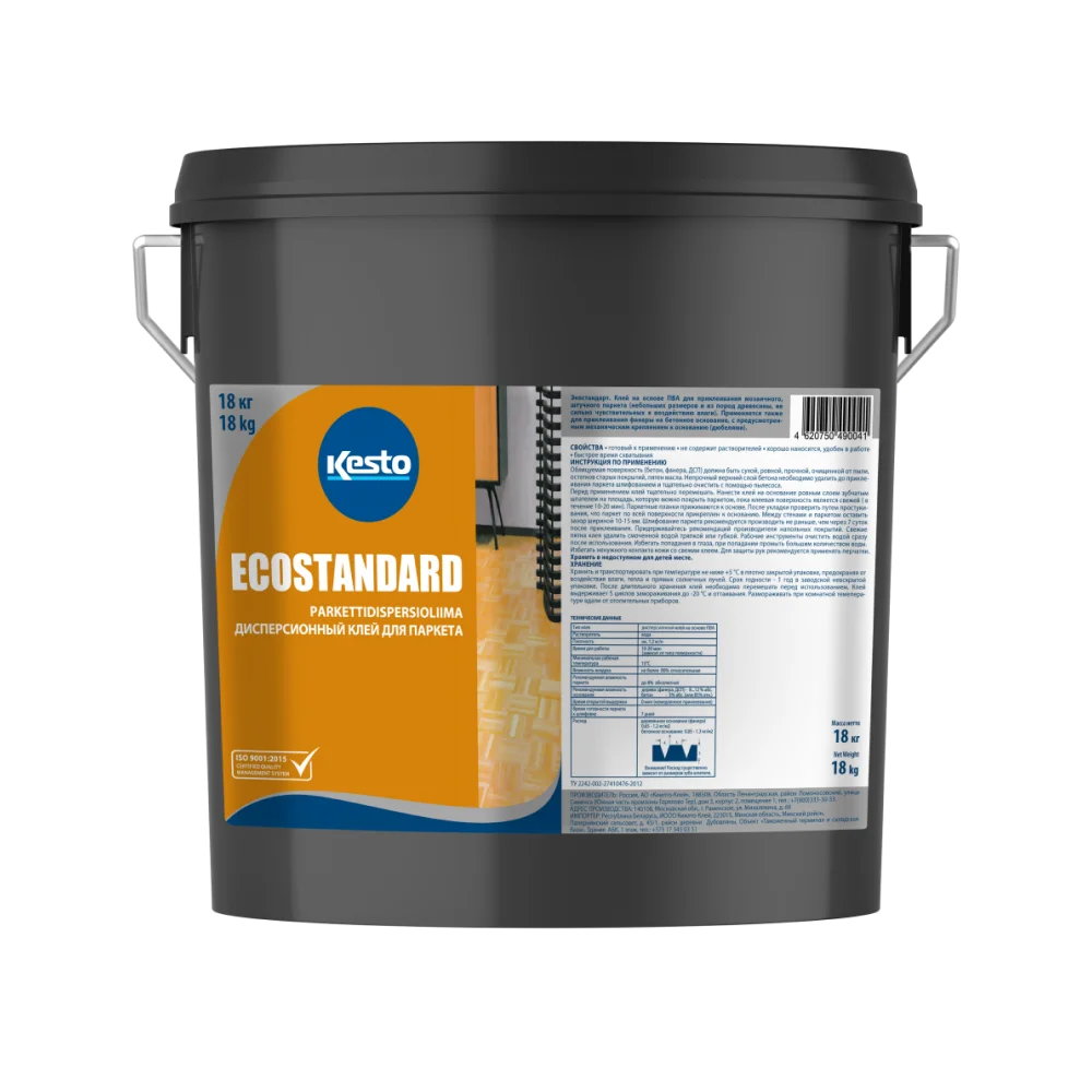 Купить Дисперсионный клей для паркета Кесто ЭкоСтандарт (Kesto EcoStandard)  кл. от поставщика Консалт Паркет, детальное фото