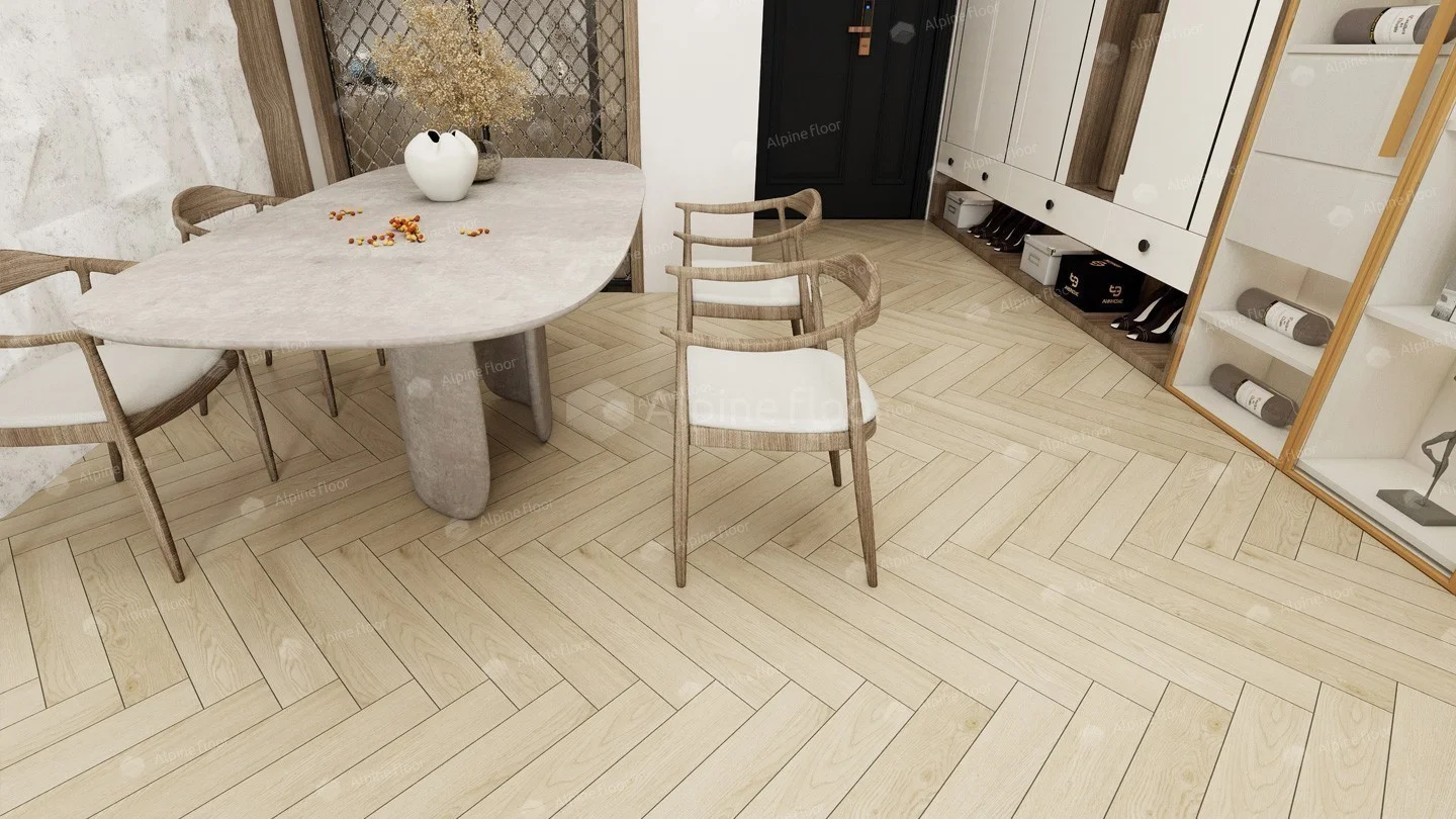 Ламинат Альпайн Флор Ориджинал Ёлочка 12 мм Дуб Сардиния (Alpine Floor Original Herringbone) 34 кл. от поставщика Консалт Паркет, детальное фото
