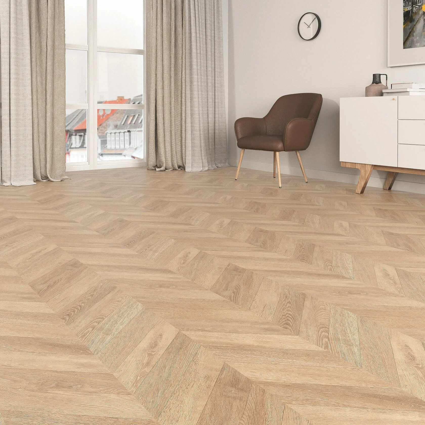 Ламинат Фаус Мастерписес Касуал Шеврон (Faus Masterpieces Casual Chevron) 33 кл. от поставщика Консалт Паркет, детальное фото