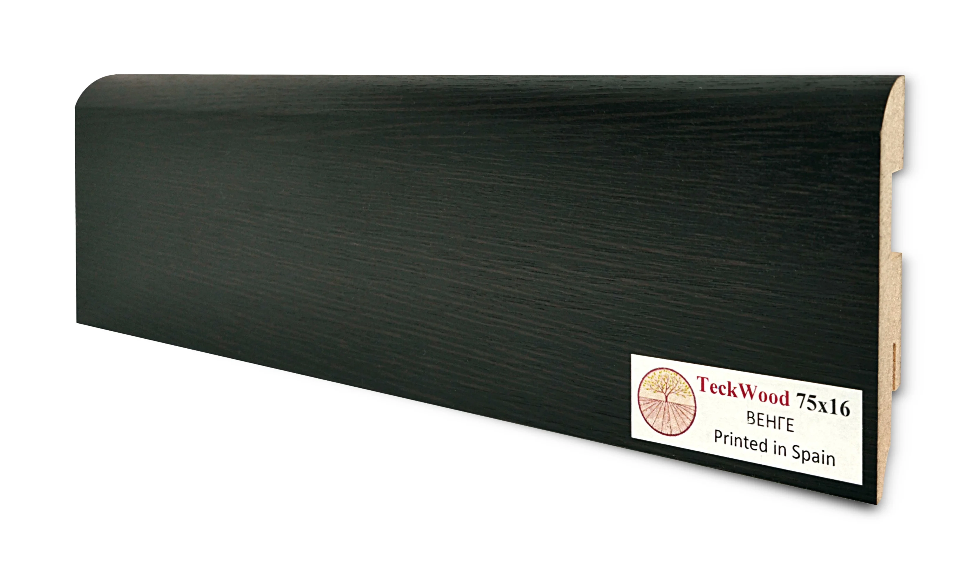 Купить Плинтус Теквуд Венге (75*16) (Teckwood)  кл. от поставщика Консалт Паркет, детальное фото