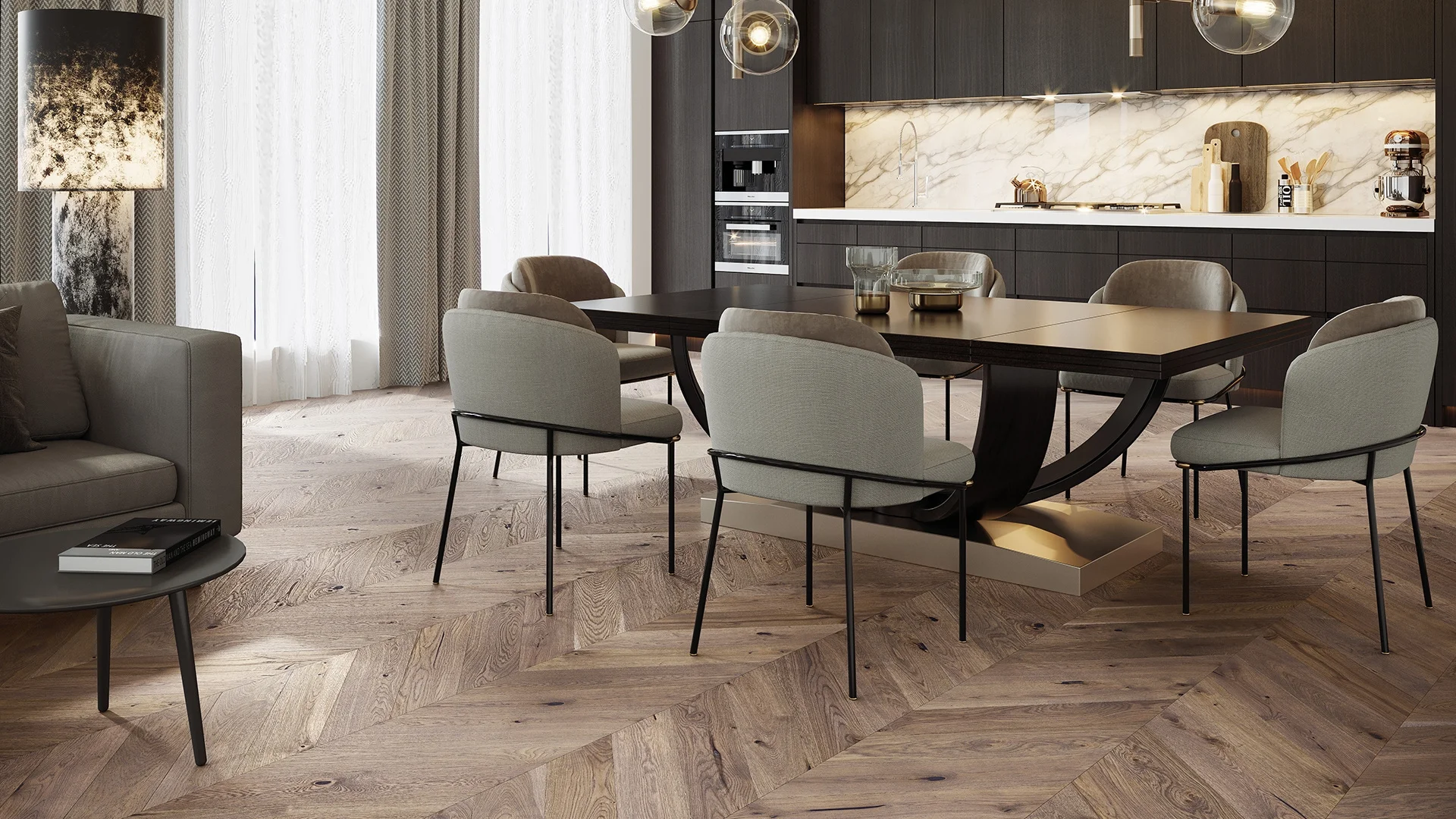 Купить Паркетная доска Барлинек Пур Классико Лайн Дуб Серене (Barlinek Pure Classico Line Serene)  кл. от поставщика Консалт Паркет, детальное фото