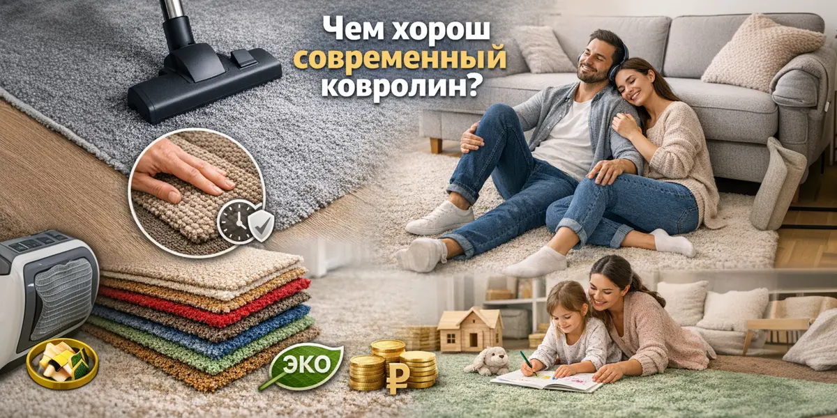 Чем хорош современный ковролин?