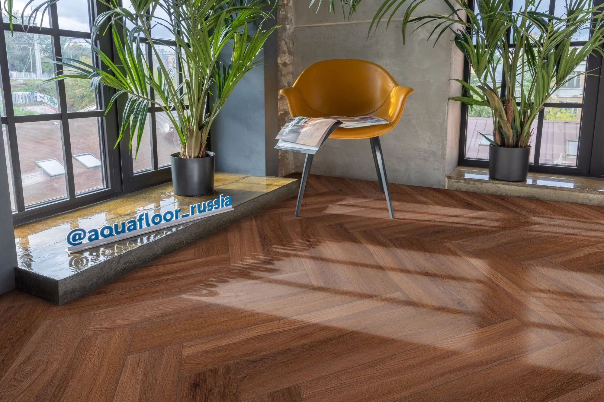 Кварц-винил (ПВХ плитка) Аквафлор Паркет Клеевой AF2518PG (Aquafloor Parquet Glue) 43 кл. от поставщика Консалт Паркет, детальное фото