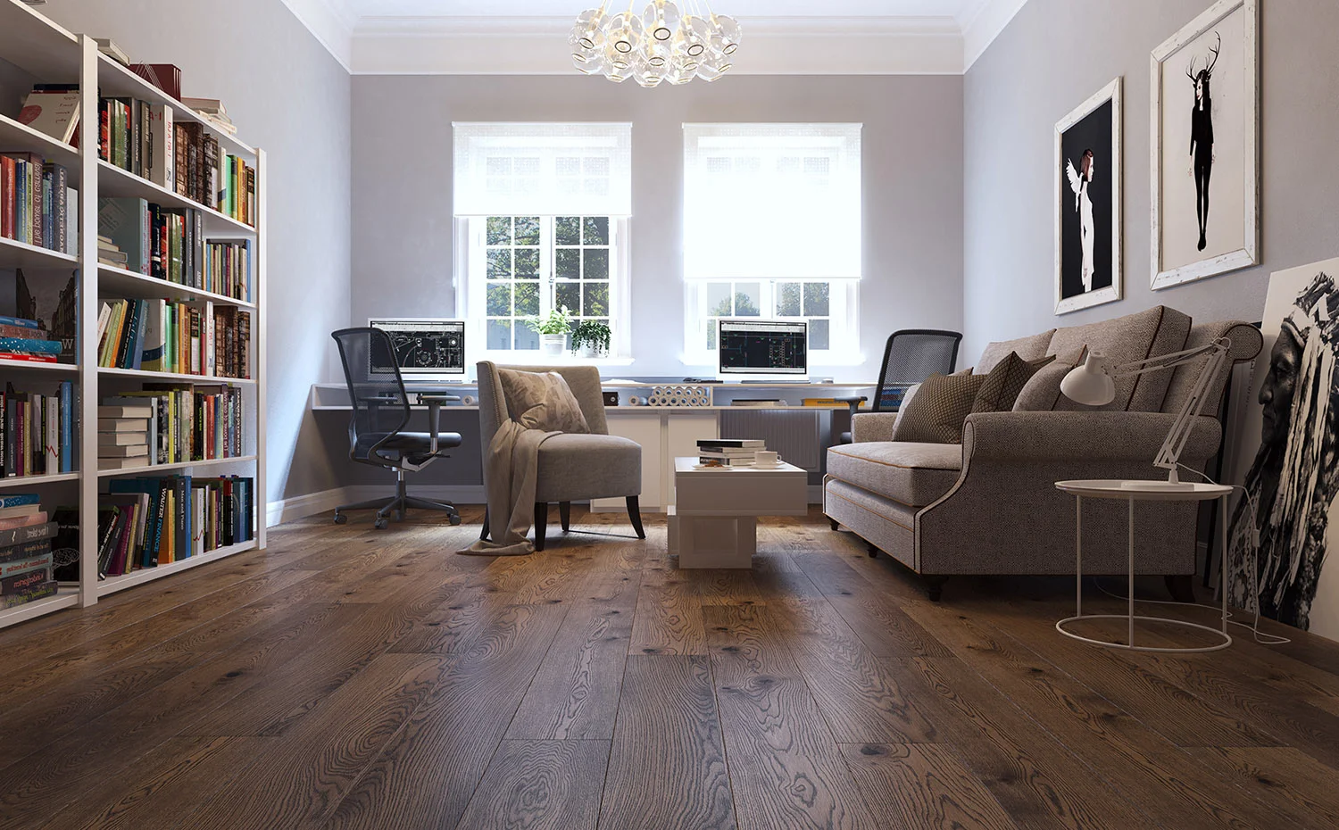 Купить Паркетная доска Поларвуд Классик Дуб Премиум Сириус Масло (Polarwood Classic Premium Sirius Oiled)  кл. от поставщика Консалт Паркет, детальное фото