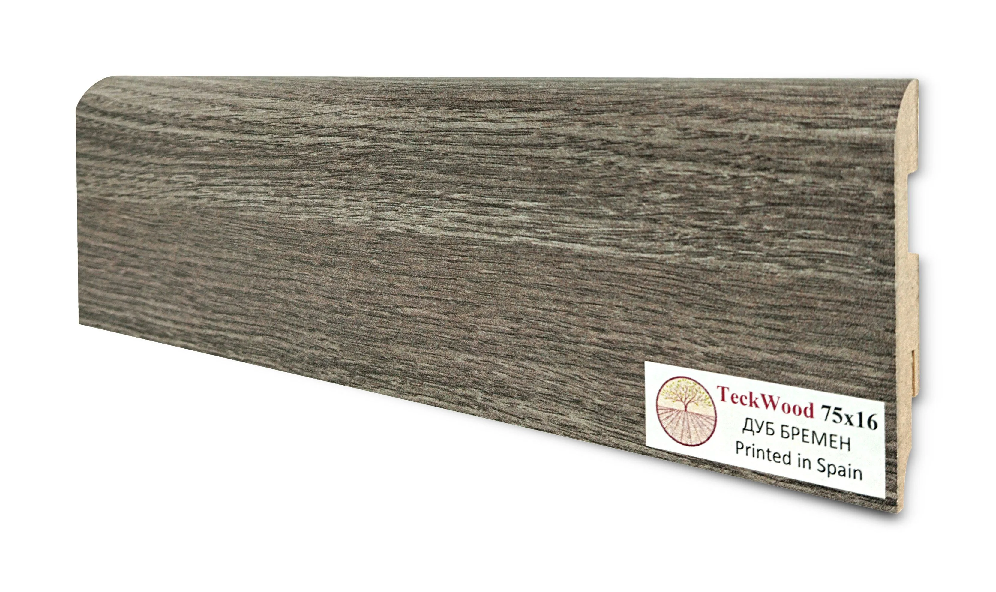 Купить Плинтус Теквуд Дуб Бремен (75*16) (Teckwood)  кл. от поставщика Консалт Паркет, детальное фото