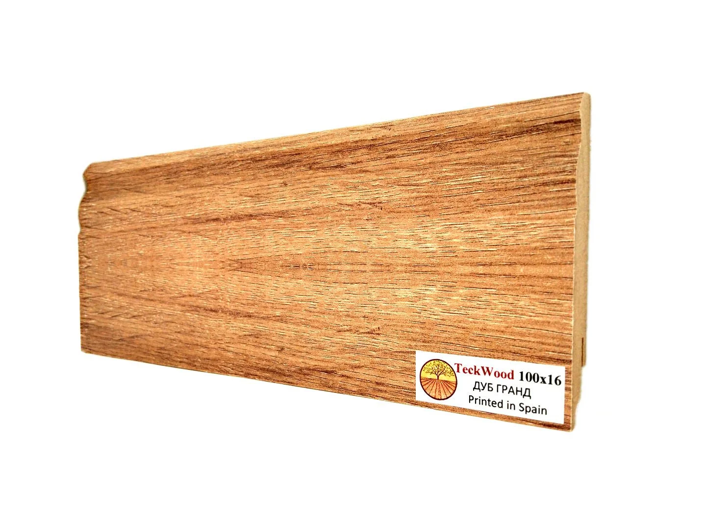 Купить Плинтус Теквуд Дуб Гранд (100*16) (Teckwood)  кл. от поставщика Консалт Паркет, детальное фото