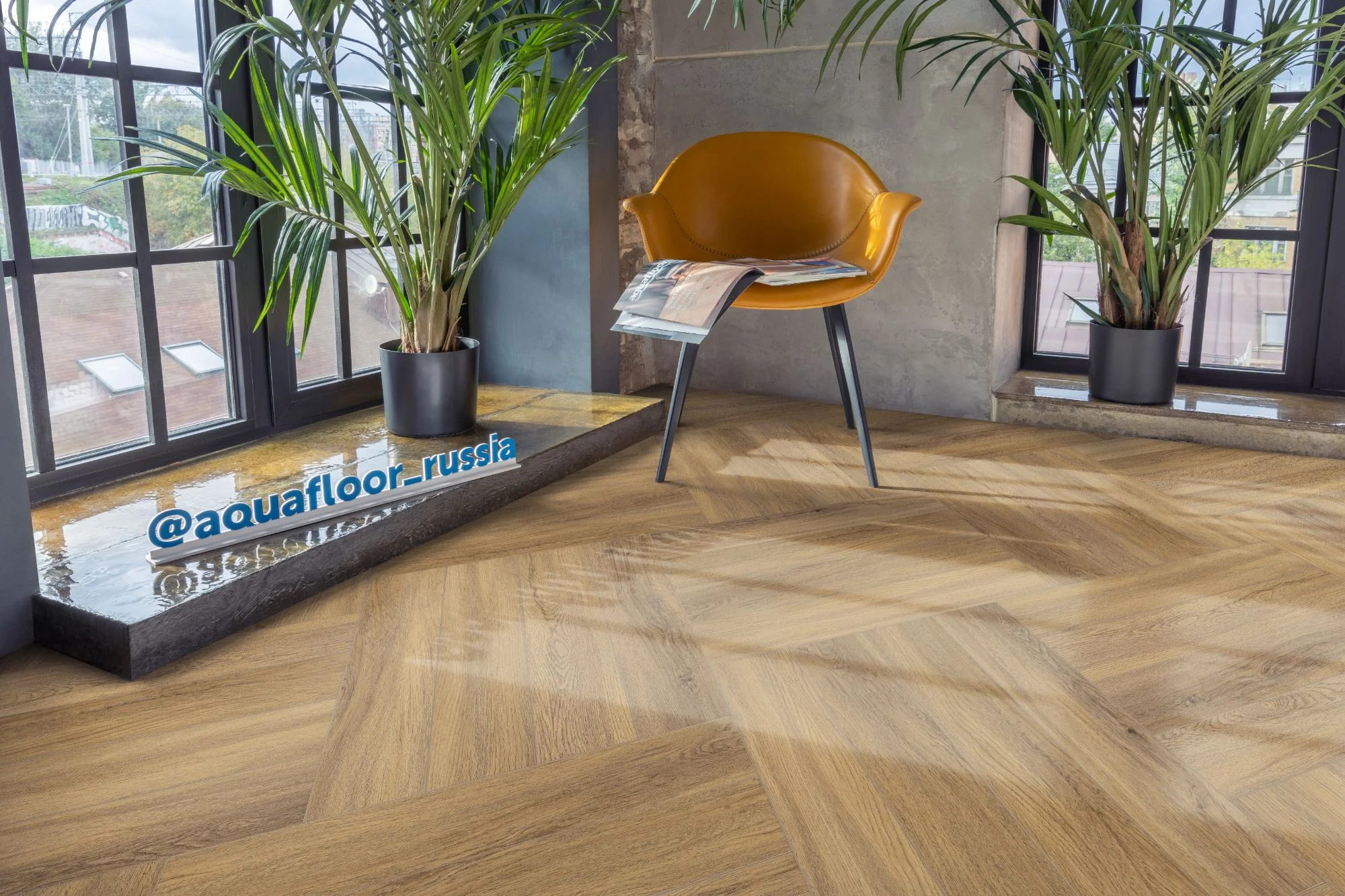 Кварц-винил (ПВХ плитка) Аквафлор Паркет Клеевой AF2504PG (Aquafloor Parquet Glue) 43 кл. от поставщика Консалт Паркет, детальное фото