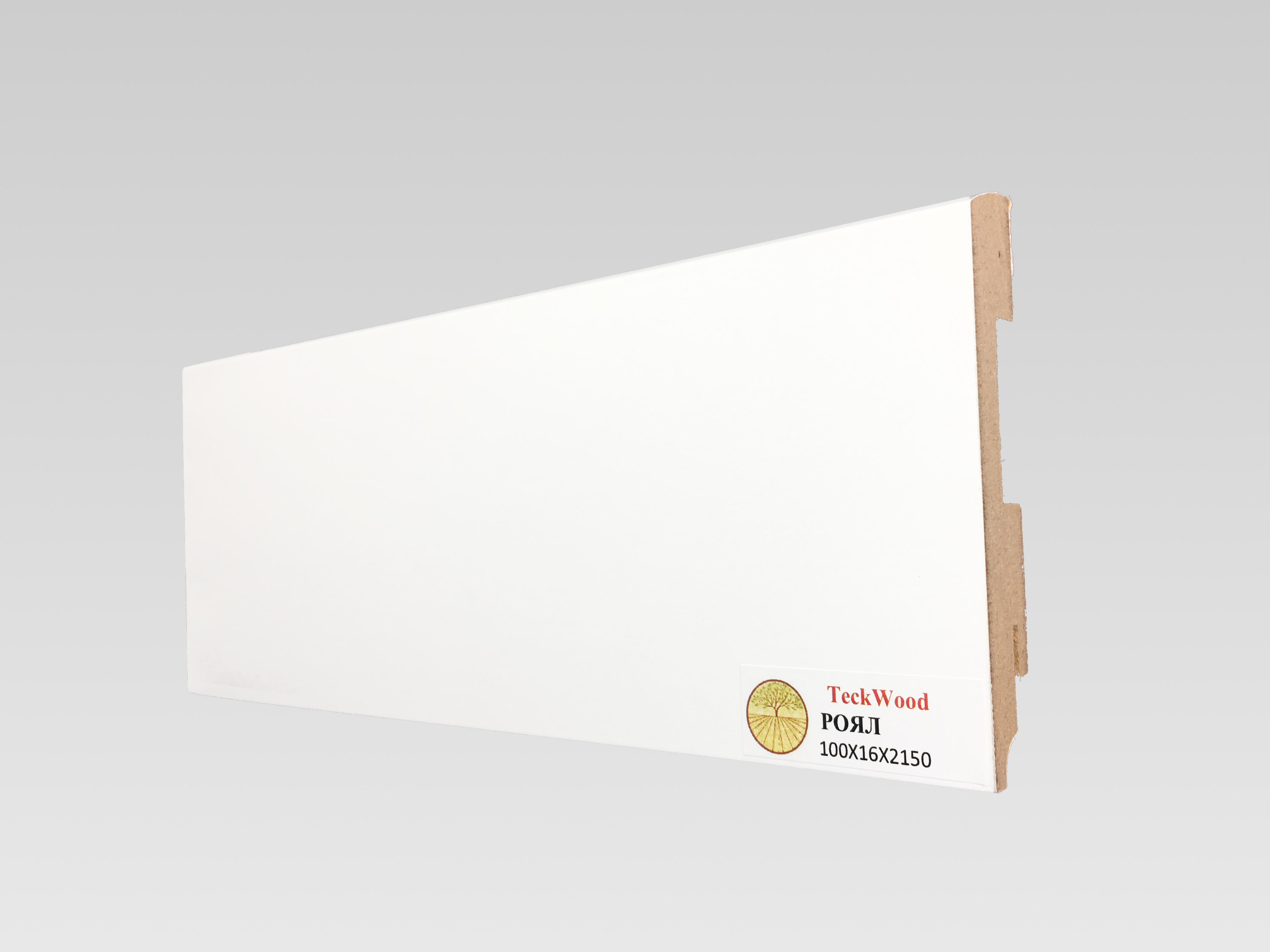 Купить Плинтус Teckwood Белый роял (100*16)  кл. от поставщика Консалт Паркет, детальное фото