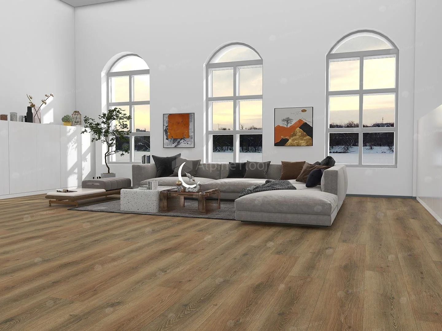 Кварц-винил (ПВХ плитка) Альпайн Флор Премиум XL ABA Эко 7-31 Дуб Эниф (Alpine Floor Premium ECO) 43 кл. от поставщика Консалт Паркет, детальное фото