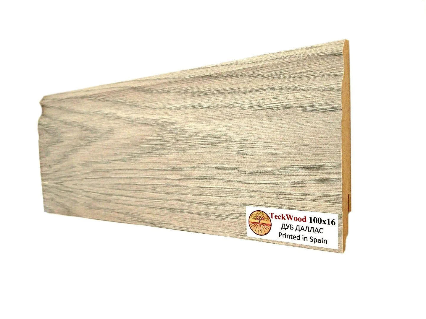 Купить Плинтус Теквуд Дуб Даллас (100*16) (Teckwood)  кл. от поставщика Консалт Паркет, детальное фото