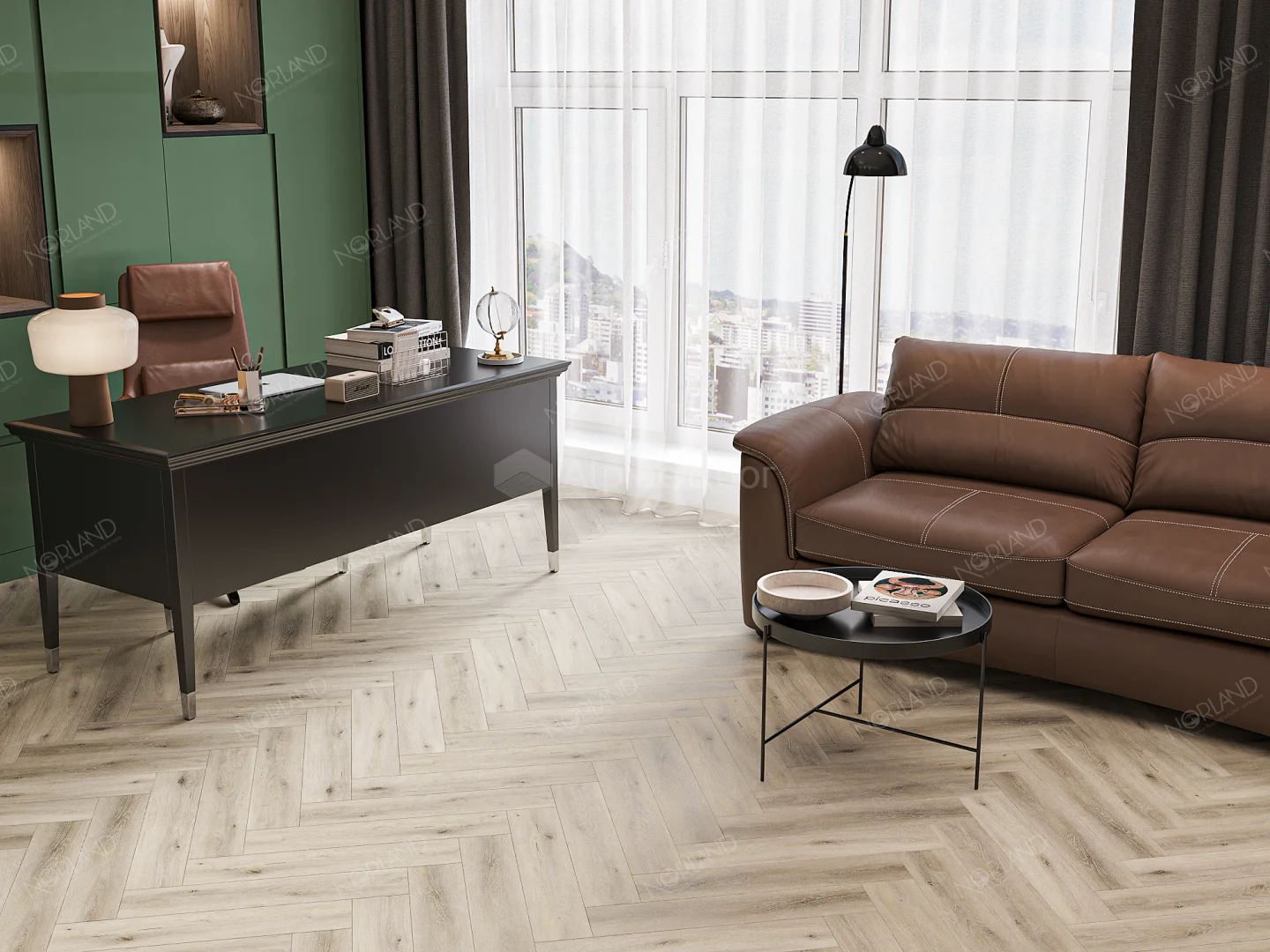 Кварц-винил (ПВХ плитка) Норланд Лагом Паркет Стор 1033-2 (Norland Lagom Parquet Stor) 34 кл. от поставщика Консалт Паркет, детальное фото
