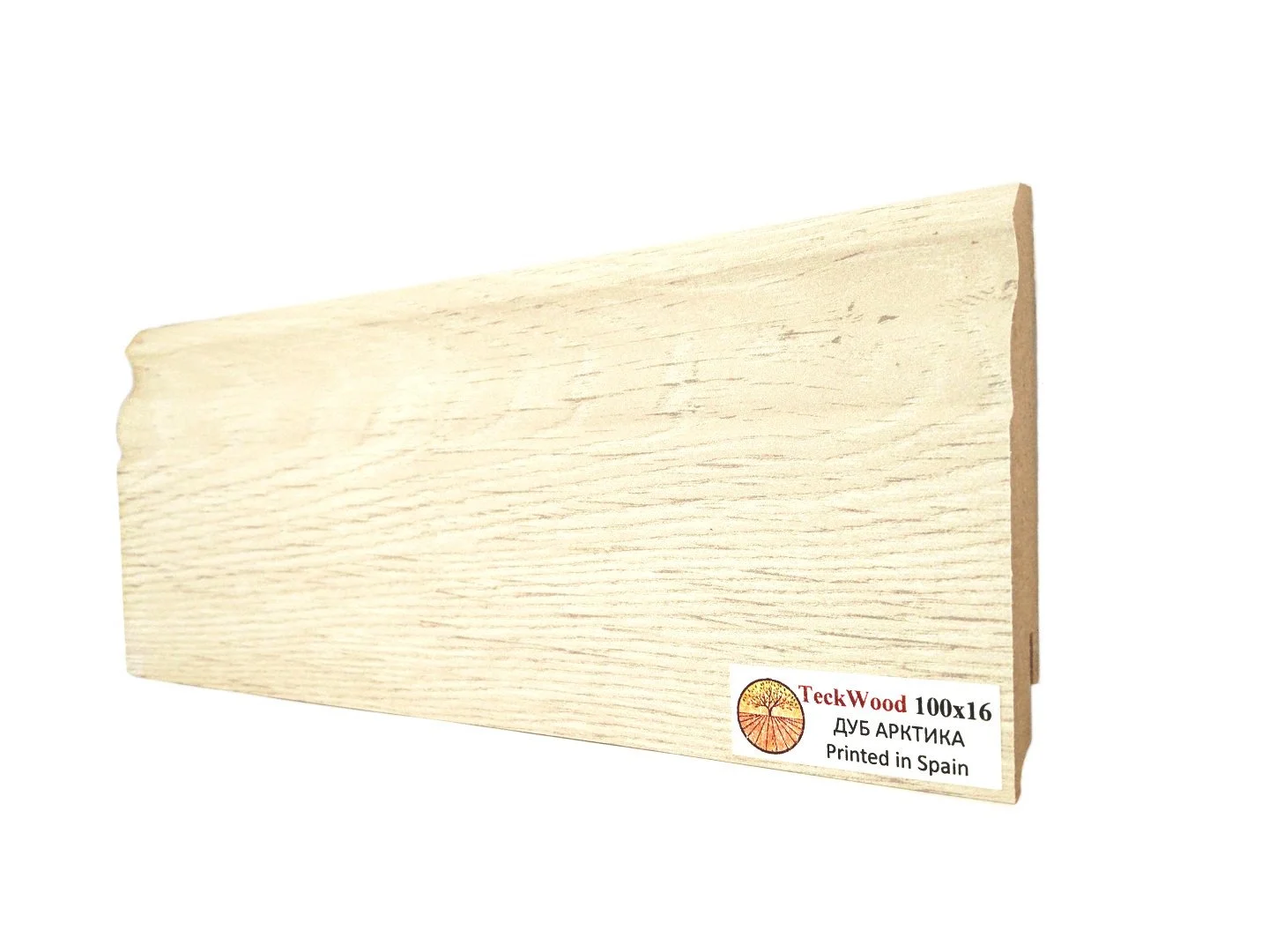 Купить Плинтус Теквуд Дуб Арктика (100*16) (Teckwood)  кл. от поставщика Консалт Паркет, детальное фото