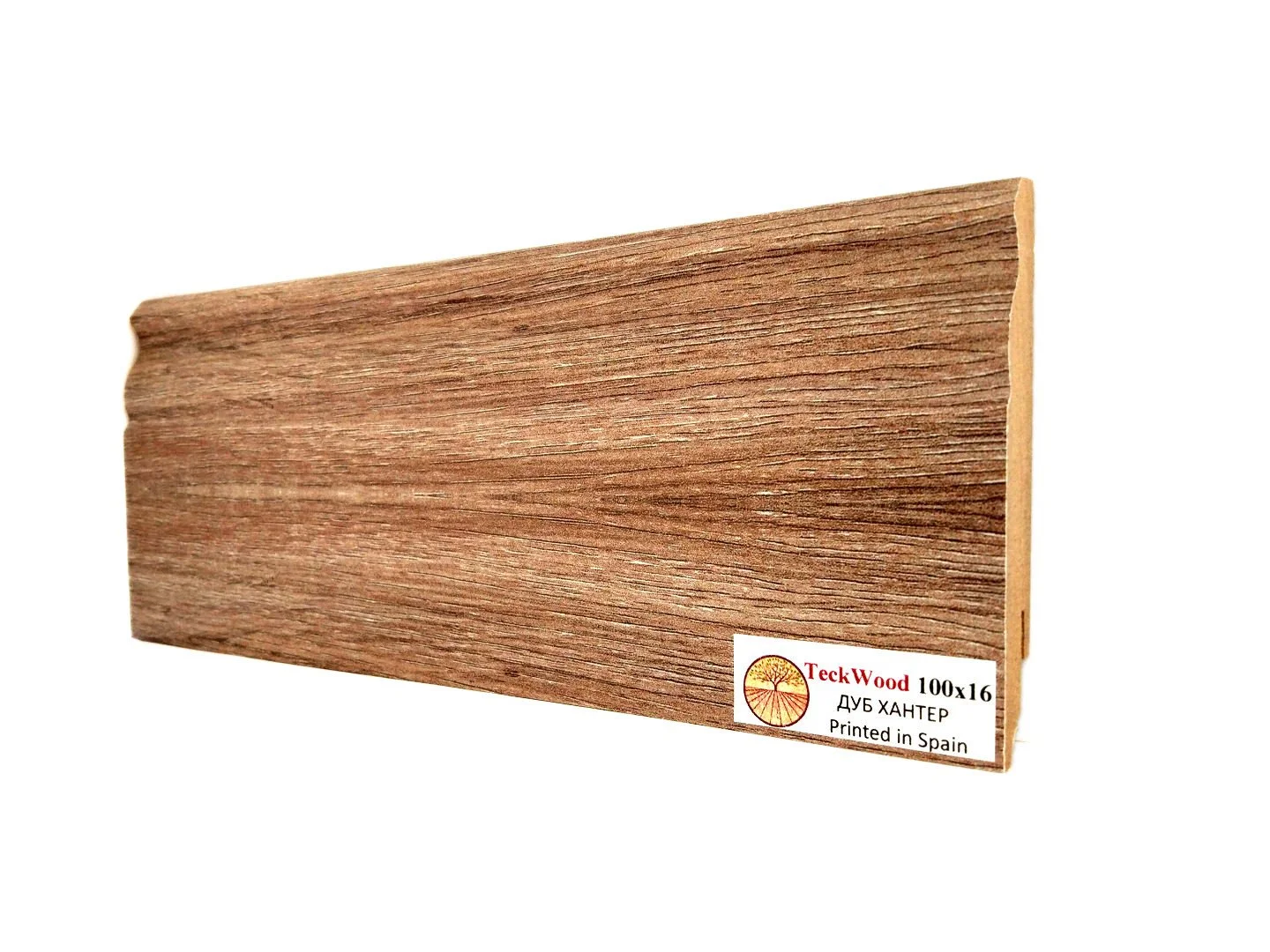 Купить Плинтус Теквуд Дуб Хантер (100*16) (Teckwood)  кл. от поставщика Консалт Паркет, детальное фото