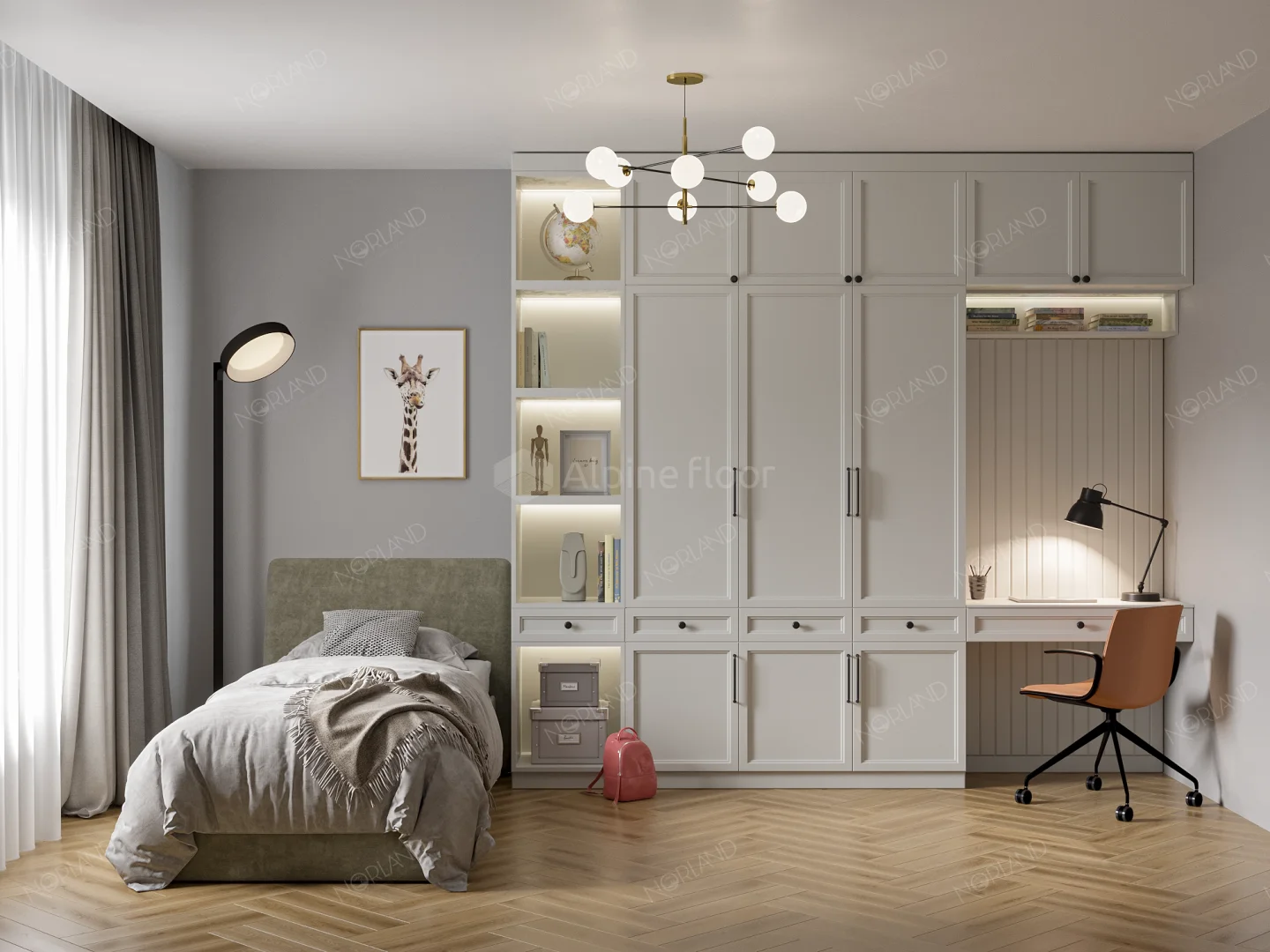 Кварц-винил (ПВХ плитка) Норланд Лагом Паркет Вариг 1033-7 (Norland Lagom Parquet Varig) 34 кл. от поставщика Консалт Паркет, детальное фото