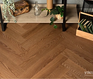 Кварц-винил (ПВХ плитка) Vinilam Parquet Herringbone Glue GD11200 Паркет Винсент