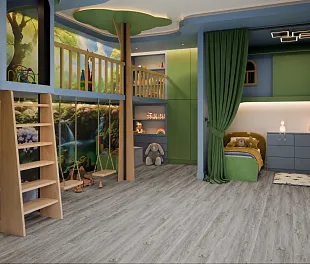 Кварц-винил (ПВХ плитка) ДамиФлор Фэмили SL3683-6 Дуб Английский (Family Damy Floor) — фото 3