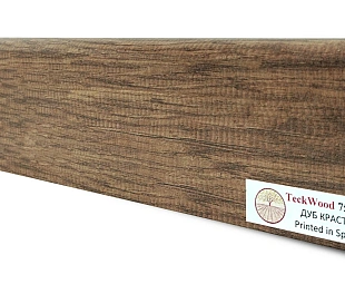 Плинтус Теквуд Дуб Краст (75*16) (Teckwood)