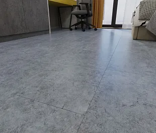 Кварц-винил | ПВХ плитка КронаФлор, Камень LVT Мелли Грей 2,5 мм | CronaFloor Stone LVT SLVT008 CRONAPLAST — фото 3