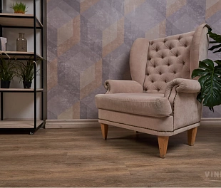 Кварц-винил (ПВХ плитка) SPC Vinilam Ceramo Wood 4,5 мм 6151-D03 Дуб Имбирь