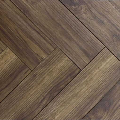 Ламинат Хомфлор Ёлочка 12 BR Шоколад Орех (Homflor Herringbone Chocolate Walnut)
