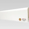 Плинтус Теквуд Белый прямой (70*16) (Teckwood)