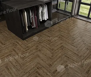 Ламинат Альпайн Флор Ориджинал Ёлочка 12 Про Дуб Бордо (Alpine Floor Original Herringbone Pro) — фото 4