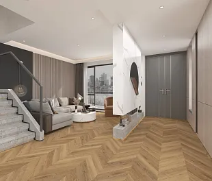 Кварц-винил (ПВХ плитка) ДамиФлор Шеврон DF10-Ch Сен-Клу (Chevron Damy Floor) — фото 4