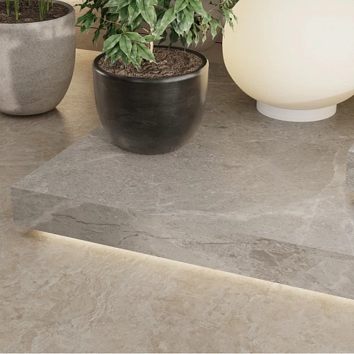 Кварц-винил (ПВХ плитка) СПС Винилам Керамо Клик Камень 81222 Аравийский Камень (SPC Vinilam Ceramo Click Stone)