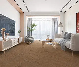 Кварц-винил (ПВХ плитка) ДамиФлор Шеврон DF08-Ch Блуа (Chevron Damy Floor) — фото 3