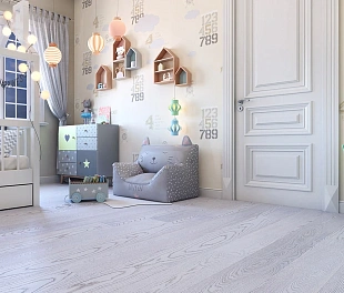 Паркетная доска Поларвуд Классик Дуб Елара Белый Матовый (Polarwood Classic Elara White Matt)