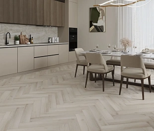 Кварц-винил (ПВХ плитка) КронаФлор Ёлочка 2.0 Дуб Гавр H013 (CronaFloor Herringbone)