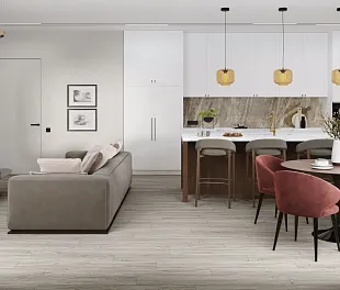 Кварц-винил (ПВХ плитка) ДамиФлор Фэмили SL3683-6 Дуб Английский (Family Damy Floor) — фото 4