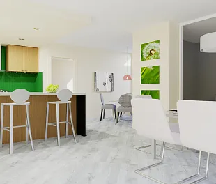 Кварц-винил (ПВХ плитка) ФайнФлор Светлый FF-1377 Дуб Веллингтон (Light Fine Floor) — фото 2