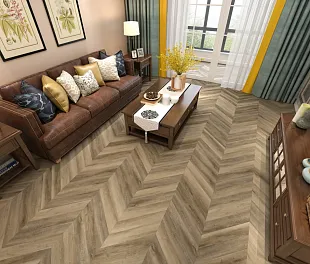 Кварц-винил (ПВХ плитка) ДамиФлор Шеврон DF06-Ch Амбуаз (Chevron Damy Floor) — фото 3