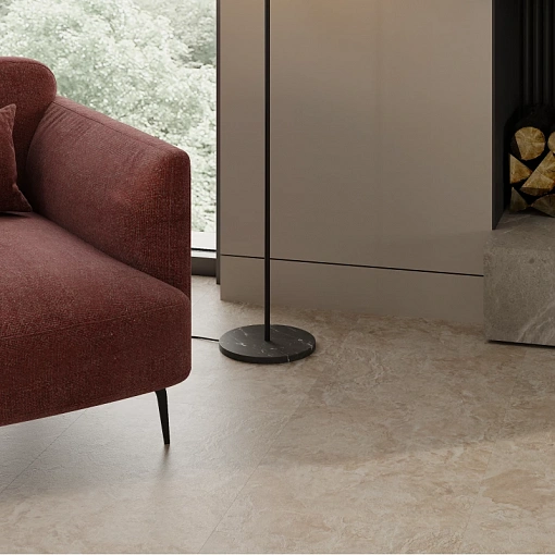 Кварц-винил (ПВХ плитка) СПС Винилам Керамо Клик Камень 81222 Аравийский Камень (SPC Vinilam Ceramo Click Stone)