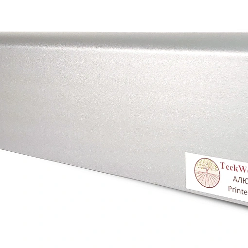 Плинтус Теквуд Алюминий (75*16) (Teckwood)