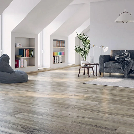 Паркетная доска Поларвуд Классик Ясень Ливинг Белый Матовый (Polarwood Classic Living White Matt)