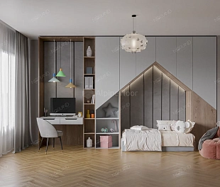 Кварц-винил (ПВХ плитка) Норланд Лагом Паркет Хелиг 1033-11 (Norland Lagom Parquet Helig)