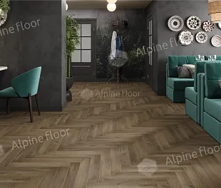 Ламинат Альпайн Флор Ориджинал Ёлочка 12 Про Дуб Анжу (Alpine Floor Original Herringbone Pro)