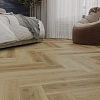 Кварц-винил (ПВХ плитка) КронаФлор Ёлочка 2.0 Дуб Лимож H020 (CronaFloor Herringbone)